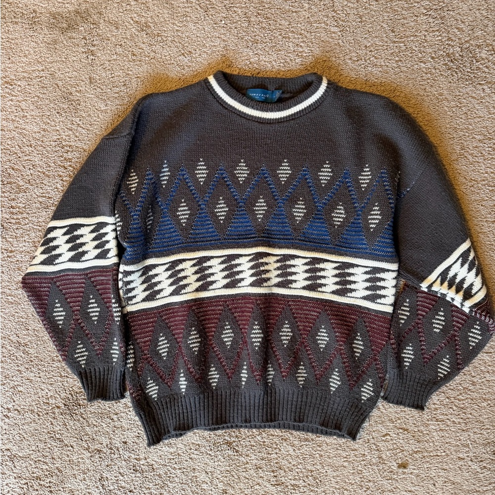 Towncraft Multicolor Geometric Sweater